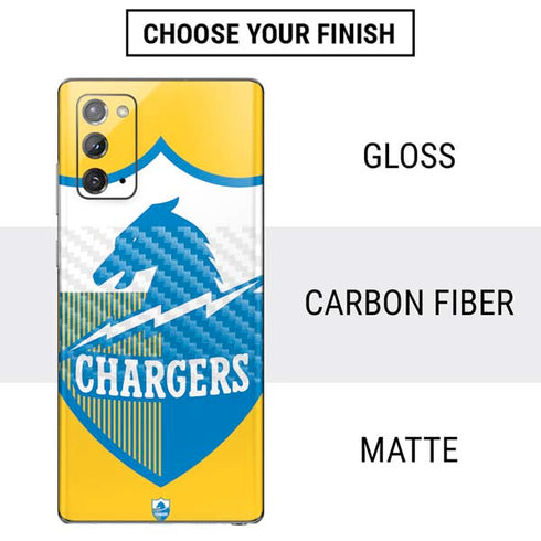 NFL Los Angeles Chargers Retro Logo Galaxy Note20 5G Skin