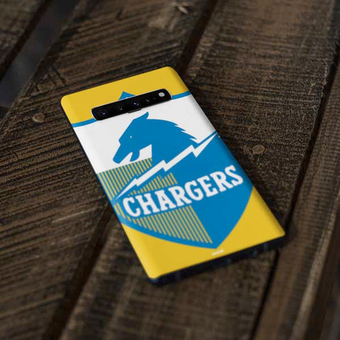 NFL Los Angeles Chargers Retro Logo Galaxy S10 Plus Skin