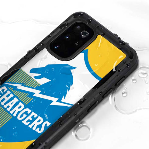 NFL Los Angeles Chargers Retro Logo Galaxy S20 Plus Waterproof Case
