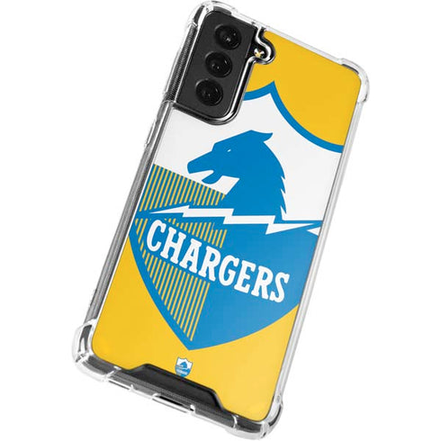 NFL Los Angeles Chargers Retro Logo Galaxy S22 Plus Clear Case