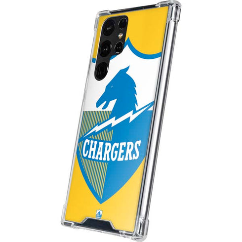 NFL Los Angeles Chargers Retro Logo Galaxy S22 Ultra Clear Case