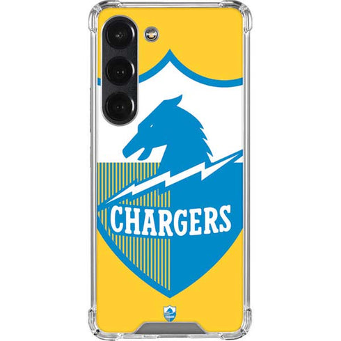 NFL Los Angeles Chargers Retro Logo Galaxy S23 Clear Case
