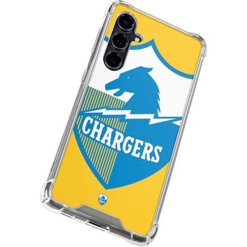 NFL Los Angeles Chargers Retro Logo Galaxy S23 FE Clear Case