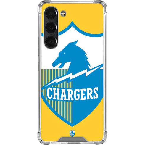 NFL Los Angeles Chargers Retro Logo Galaxy S23 Plus Clear Case