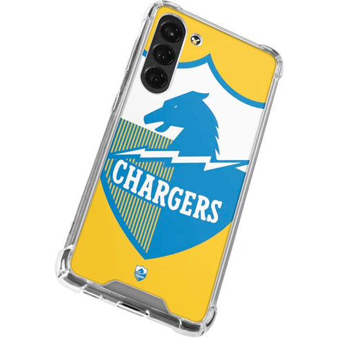 NFL Los Angeles Chargers Retro Logo Galaxy S23 Plus Clear Case