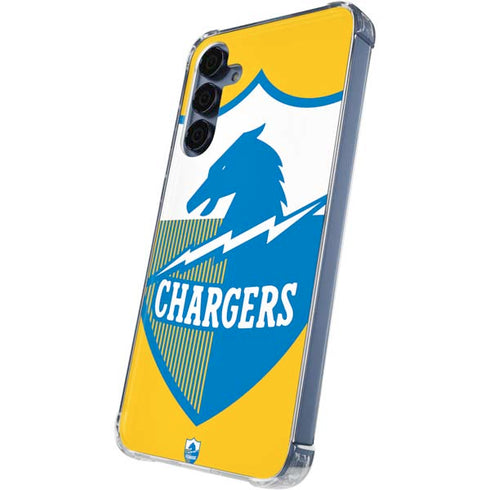 NFL Los Angeles Chargers Retro Logo Galaxy S24 Clear Case