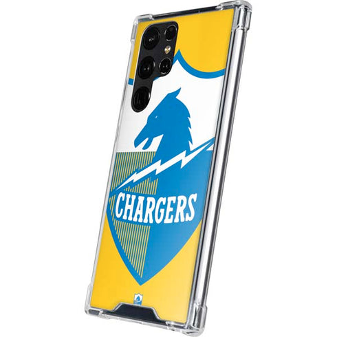 NFL Los Angeles Chargers Retro Logo Galaxy S24 Ultra Clear Case