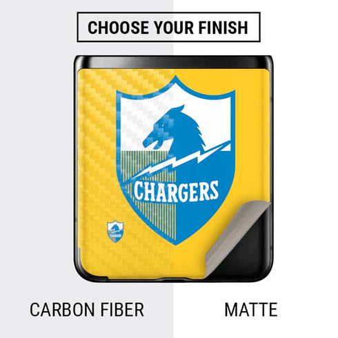 NFL Los Angeles Chargers Retro Logo Galaxy Z Flip Skin