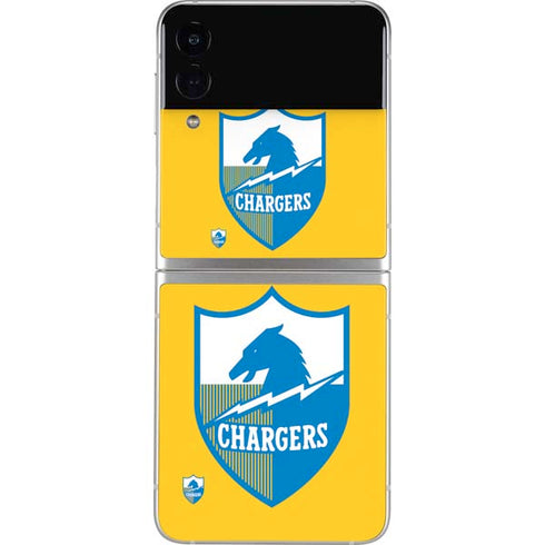 NFL Los Angeles Chargers Retro Logo Galaxy Z Flip3 5G Skin