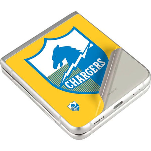 NFL Los Angeles Chargers Retro Logo Galaxy Z Flip3 5G Skin
