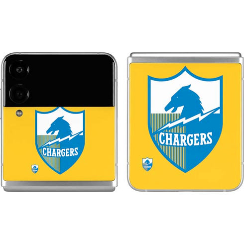 NFL Los Angeles Chargers Retro Logo Galaxy Z Flip4 5G Skin