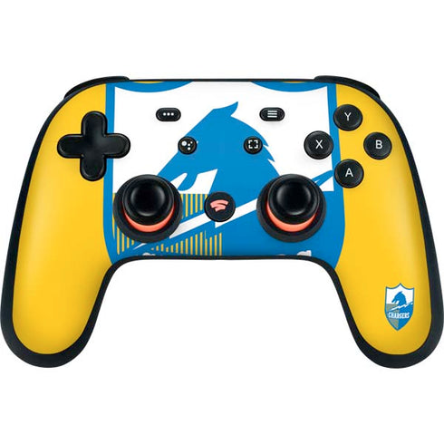 NFL Los Angeles Chargers Retro Logo Google Stadia Controller Skin