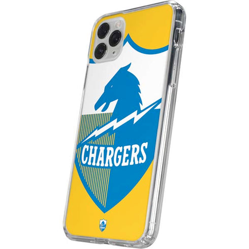 NFL Los Angeles Chargers Retro Logo iPhone 11 Pro Clear Case