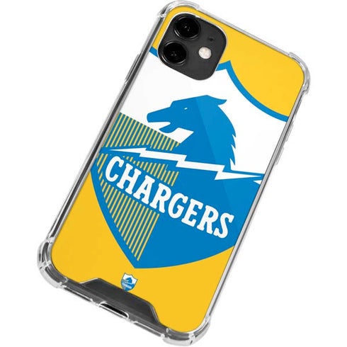 NFL Los Angeles Chargers Retro Logo iPhone 12 Clear Case