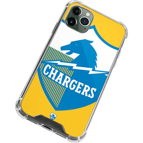 NFL Los Angeles Chargers Retro Logo iPhone 12 Pro Clear Case