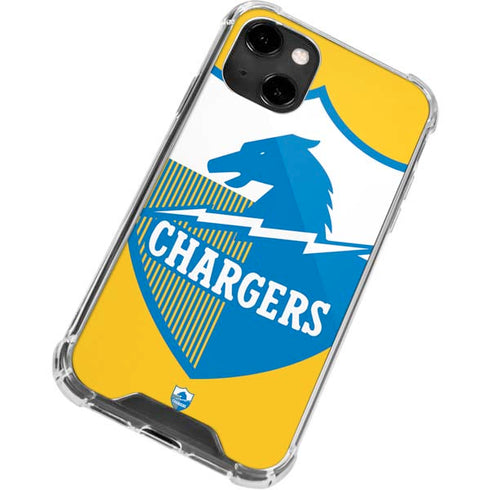 NFL Los Angeles Chargers Retro Logo iPhone 14 Clear Case