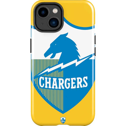 NFL Los Angeles Chargers Retro Logo iPhone 15 Plus Impact Case