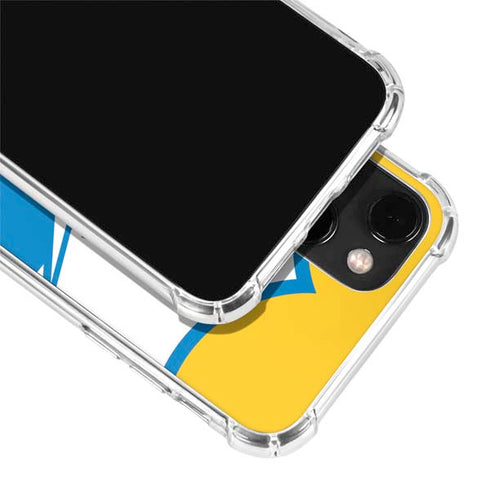 NFL Los Angeles Chargers Retro Logo iPhone 15 Plus Clear Case