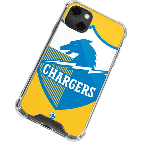 NFL Los Angeles Chargers Retro Logo iPhone 14 Plus Clear Case