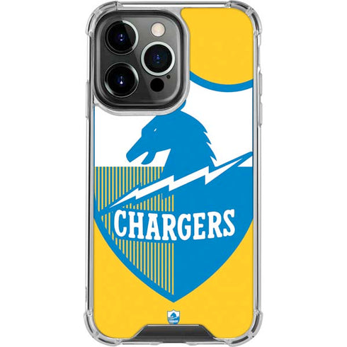NFL Los Angeles Chargers Retro Logo iPhone 15 Pro Clear Case
