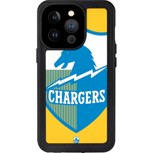 NFL Los Angeles Chargers Retro Logo iPhone 14 Pro Waterproof Case