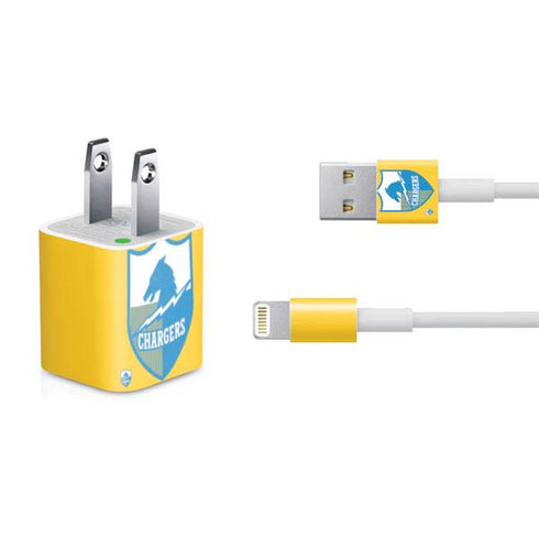 NFL Los Angeles Chargers Retro Logo iPhone Charger (5W USB) Skin