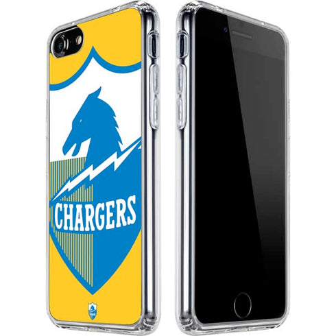 NFL Los Angeles Chargers Retro Logo iPhone SE (2nd & 3rd Gen) Clear Case