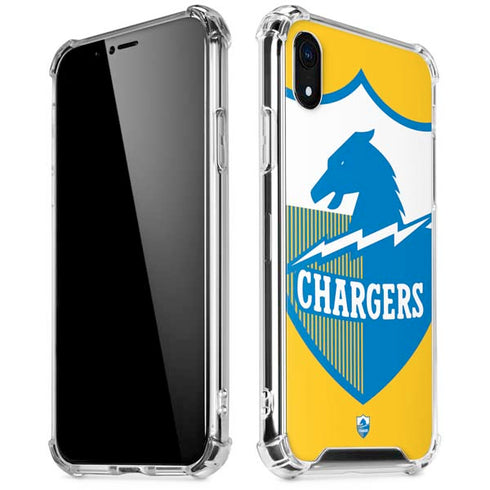 NFL Los Angeles Chargers Retro Logo iPhone XR Clear Case