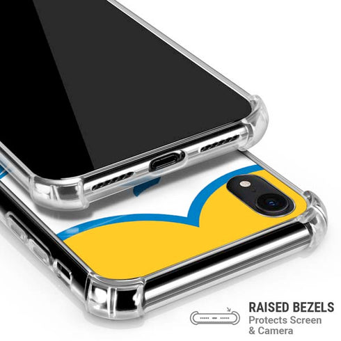 NFL Los Angeles Chargers Retro Logo iPhone XR Clear Case