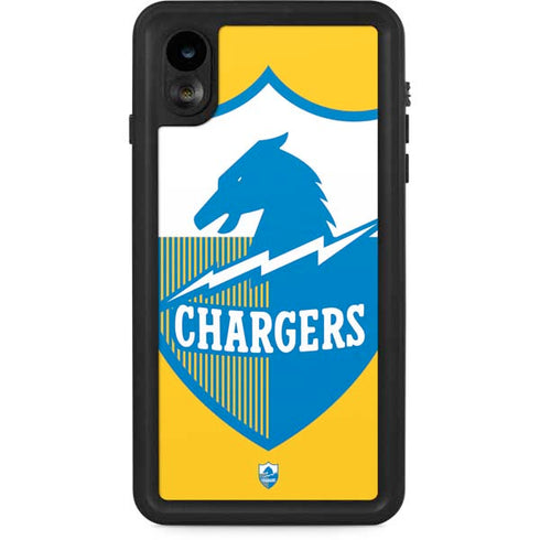 NFL Los Angeles Chargers Retro Logo iPhone XR Waterproof Case
