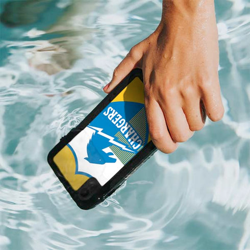NFL Los Angeles Chargers Retro Logo iPhone XR Waterproof Case