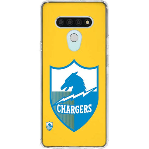 NFL Los Angeles Chargers Retro Logo LG Stylo 6 Clear Case