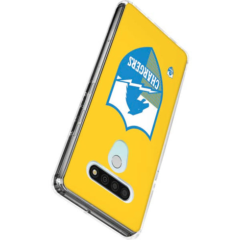 NFL Los Angeles Chargers Retro Logo LG Stylo 6 Clear Case