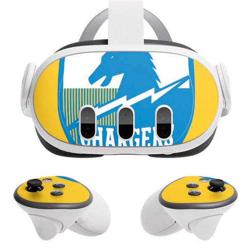 NFL Los Angeles Chargers Retro Logo Meta Quest 3 Skin