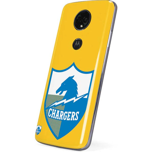 NFL Los Angeles Chargers Retro Logo Moto E5 Plus Skin