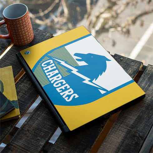 NFL Los Angeles Chargers Retro Logo MSI GS65 Stealth Laptop Skin
