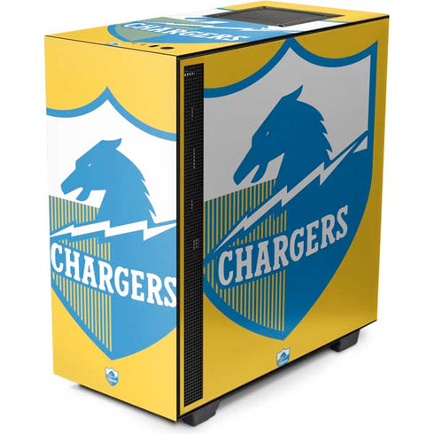 NFL Los Angeles Chargers Retro Logo NZXT H510 Compact ATX Mid-Tower Case Skin