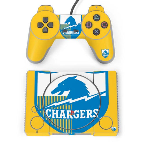 NFL Los Angeles Chargers Retro Logo PlayStation Classic Bundle Skin