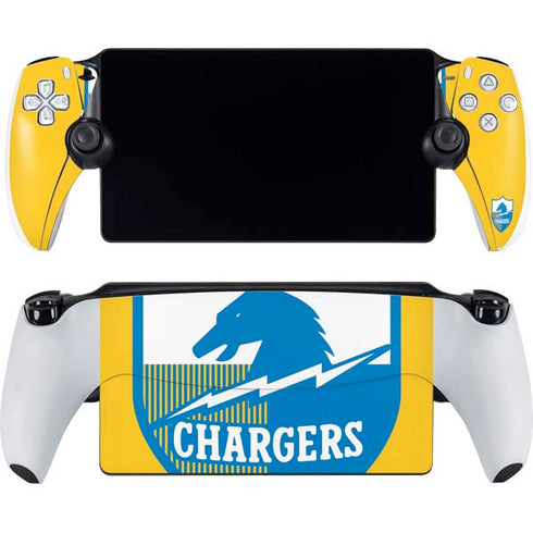 NFL Los Angeles Chargers Retro Logo PlayStation Portal Remote Player Skin