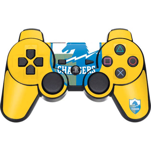 NFL Los Angeles Chargers Retro Logo PS3 Dual Shock wireless controller Skin