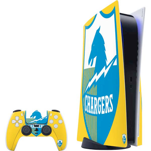 NFL Los Angeles Chargers Retro Logo PS5 Bundle Skin