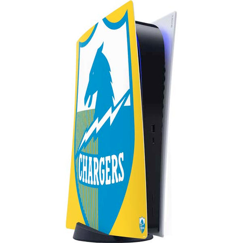 NFL Los Angeles Chargers Retro Logo PS5 Digital Edition Console Skin
