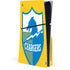 NFL Los Angeles Chargers Retro Logo PS5 Slim Disk Console Skin