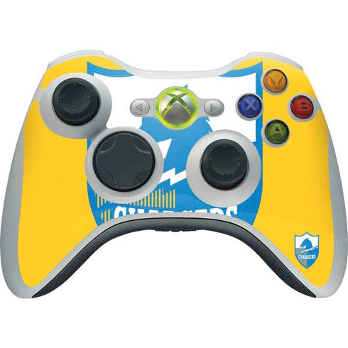 NFL Los Angeles Chargers Retro Logo Xbox 360 Wireless Controller Skin