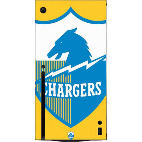 NFL Los Angeles Chargers Retro Logo Xbox Series X Console Skin