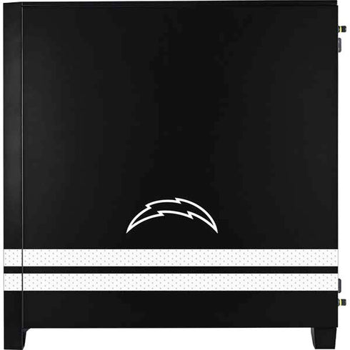 NFL Los Angeles Chargers Shutout Corsair 4000D Tempered Glass Mid-Tower ATX Case Skin
