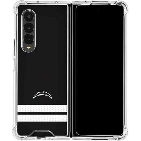 NFL Los Angeles Chargers Shutout Galaxy Z Fold4 5G Clear Case