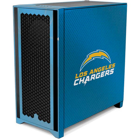 NFL Los Angeles Chargers Team Jersey Corsair 4000D Tempered Glass Mid-Tower ATX Case Skin
