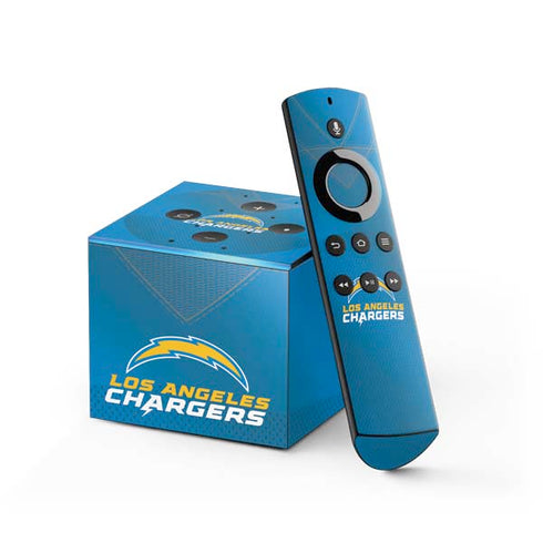 NFL Los Angeles Chargers Team Jersey Fire TV Cube Skin