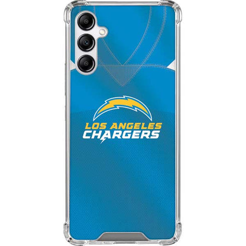 NFL Los Angeles Chargers Team Jersey Galaxy A14 5G Clear Case